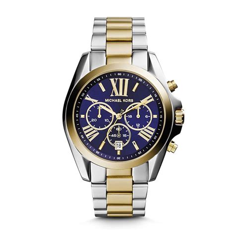 michael kors mens gold watch blue dial|mk blue watch.